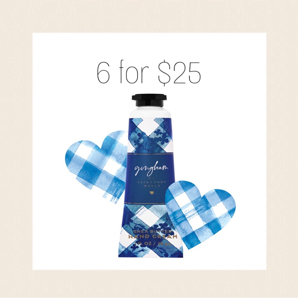 6/$25 • Bath & Body Works Hand Cream